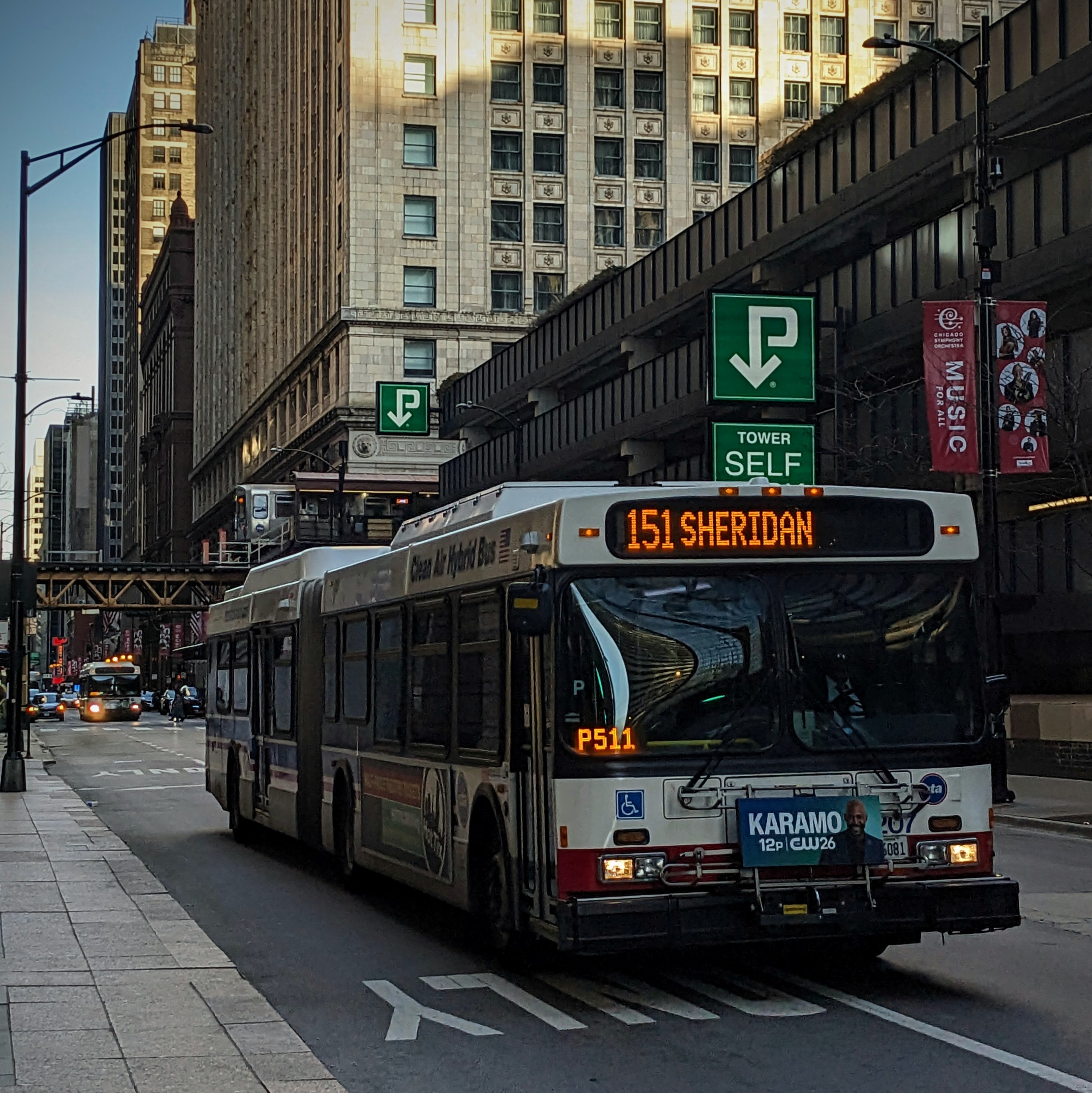 Picture of a Chicago Transit Agency bus